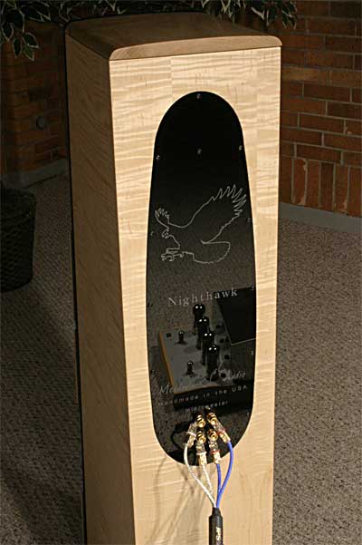 Nighthawk Speaker -  engraved cast acrylic back  plate