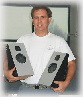 Pat with his second pair of speakers
