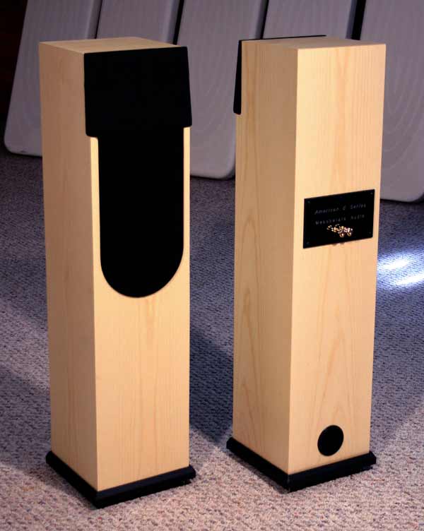 Meadowlark Audio Eagle Speakers in Light Ash -  Front and Back