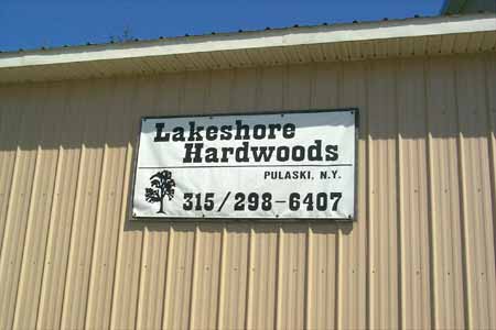 Lakeshore Hardwoods sign