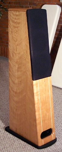This Osprey has Ropey Cherry Sides and a baffle and top of Curly Cherry with symmetrical narrow Maple Stringers