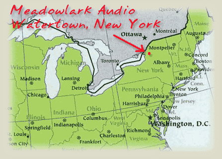 Map - Meadowlark Audio Watertown New York