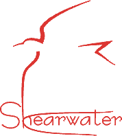 Shearwater logo in red