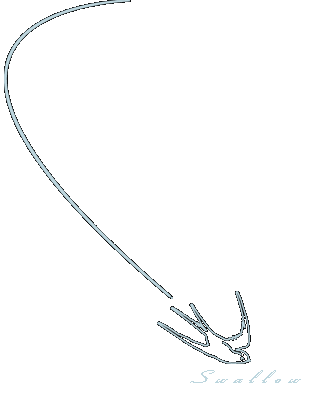 Swallow Logo as it appears on the back of the Swallow Loudspeaker