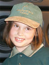 Brittany in her Meadowlark Audio hat.