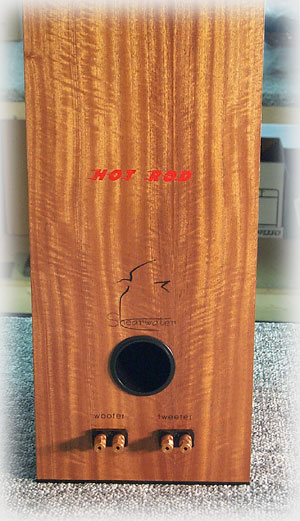 Figured Makore Shearwater Back Close up  - Meadowlark Audio