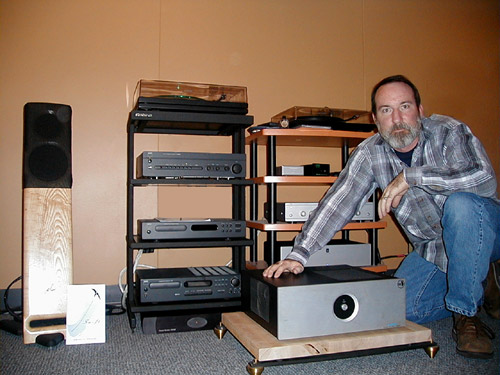 Brian Kurtz of Sound Mind Audio in Austin, Texas shows off his miracle system - Meadowlark Audio Swift