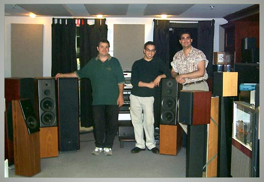 The Sound Exchange team - Jerry, Aaron, and owner Dave Naidu