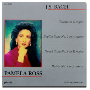 Pamela Ross CD Cover - plays J.S. Bach