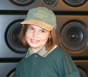 Brittany wearing a Meadowlark Audio hat