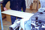 Then into the drum sander