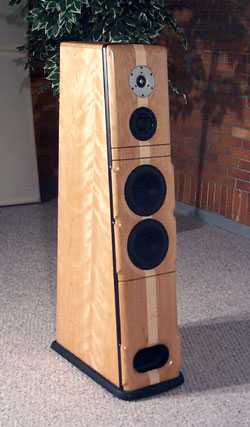 Meadowlark Audio Blue Heron 2 Loudspeaker finished in Ropey Cherry with a Curly Maple Insert