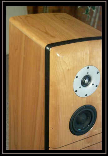 Close up of Cherry Loudspeaker