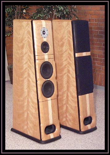 Meadowlark Audio Blue Heron 2's - Ropey Cherry with Pennsylvania Cherry Baffle and Curly Maple Stringer